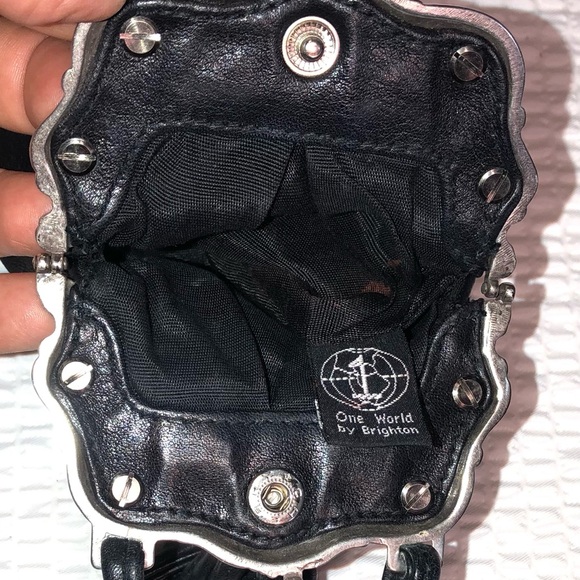 Brighton Small One World Shoulder Bag Crossbody 6”X 4.5” 25” Strap Drop LongSnap - Picture 2 of 4